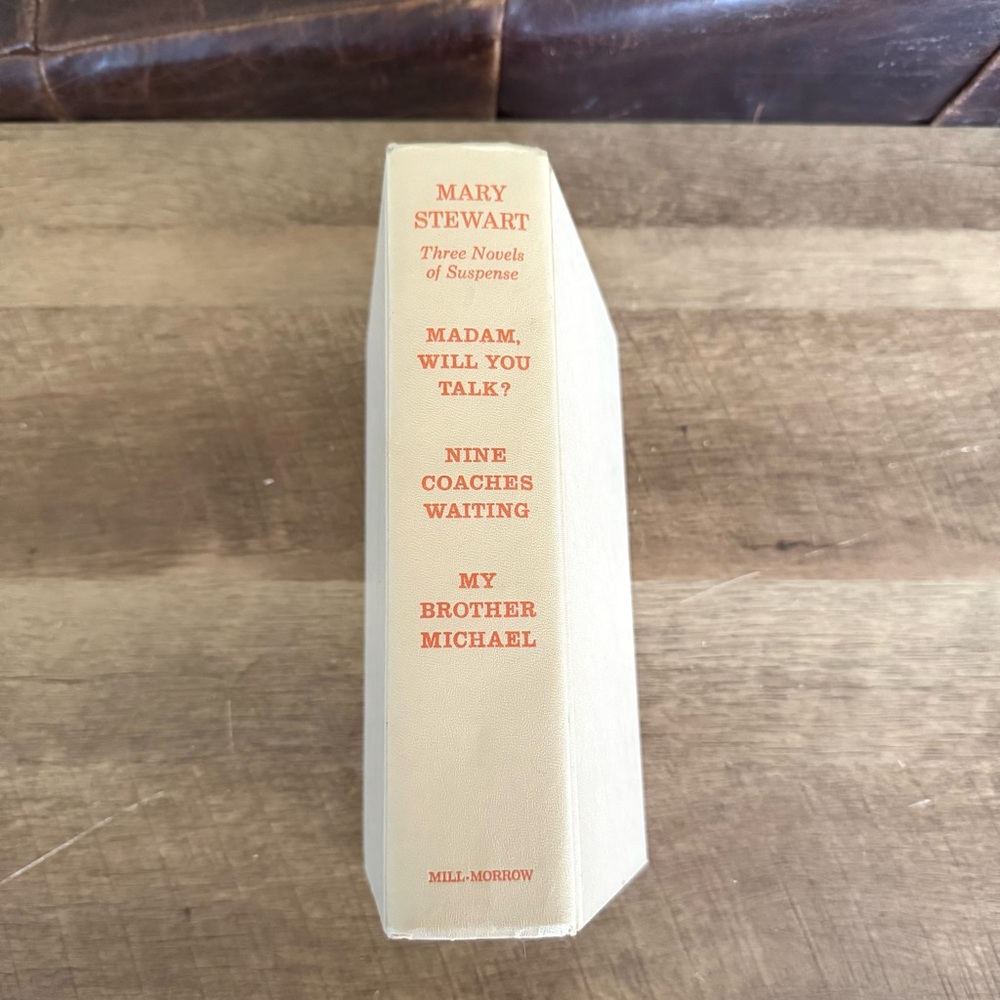Vintage 50s Hardcover Book Three Novels of Suspense by Mary Stewart